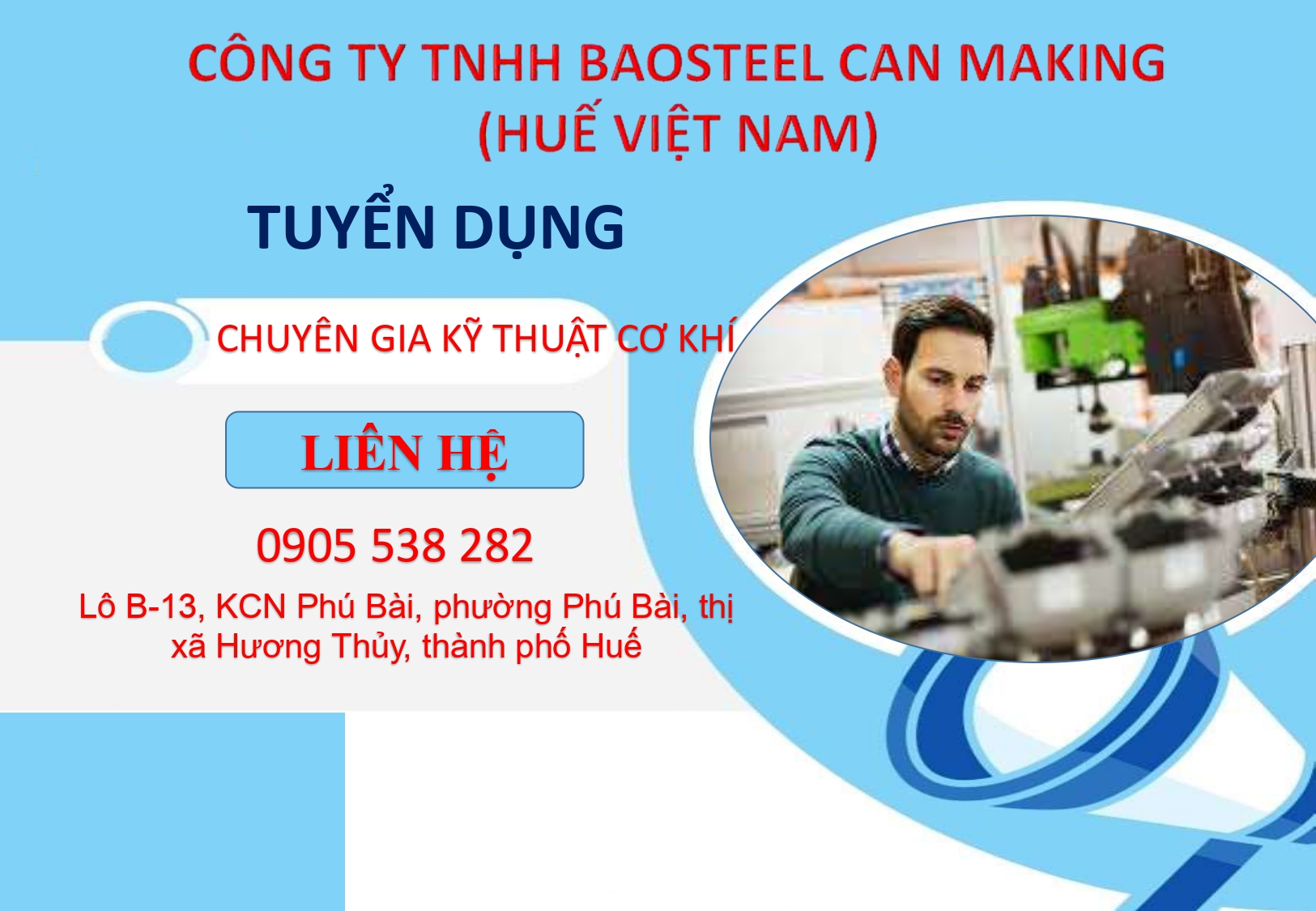CÔNG TY TNHH BAOSTEEL CAN MAKING (HUẾ VIỆT NAM) 